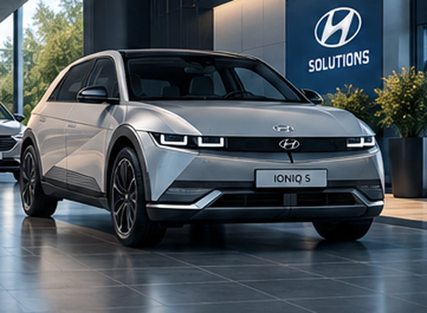 Illustratives Motiv: Hyundai IONIQ 5 in moderner Autohausumgebung